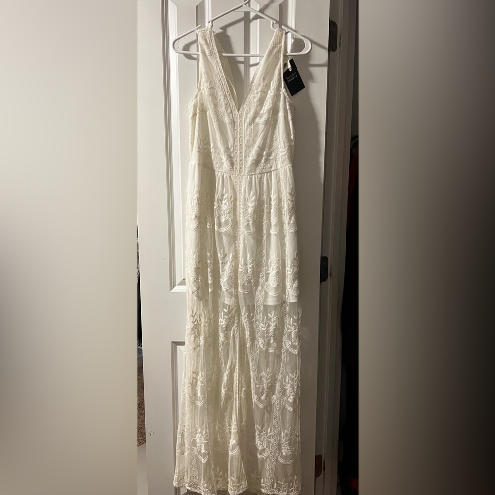 Long white dress